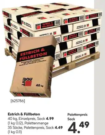 Hellweg Estrich & fullbeton Angebot