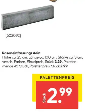 Hellweg Raseneinfassungsstein Angebot