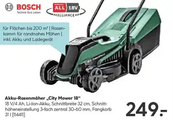 Hellweg Akku-Rasenmäher,,City Mower 18 Angebot