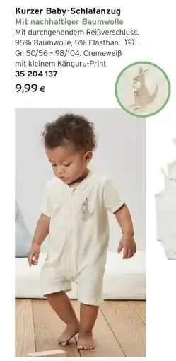 Tchibo Eduscho Kurzer baby-schlafanzug Angebot