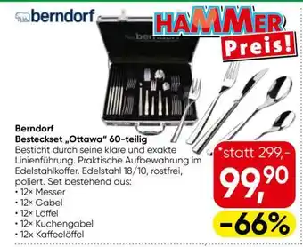 Eurospar Berndorf Besteckset „Ottawa“ 60-teilig Angebot