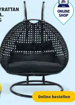 Hofer Home Deluxe Twin Polyrattan Hängesessel Angebot