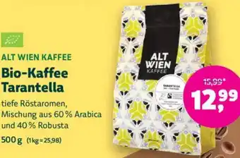 Denn's Biomarkt Bio-Kaffee Tarantella Angebot