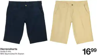 Zeeman Herrenshorts Angebot