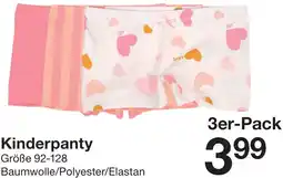 Zeeman Kinderpanty Angebot