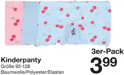 Zeeman Kinderpanty Angebot