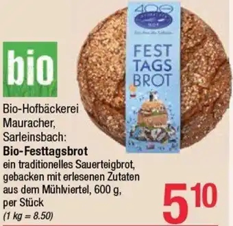 Maximarkt Bio-Festtagsbrot Angebot