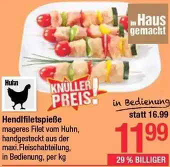 Maximarkt Hendlfiletspieße Angebot