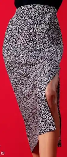 KiK Damen Midi-Rock mit Schlitz Angebot