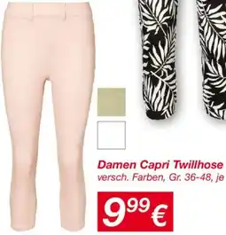 KiK Damen Capri Twillhose Angebot