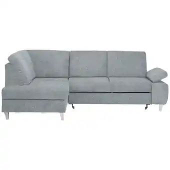 XXXLutz Ecksofa in Flachgewebe Hellgrau Angebot