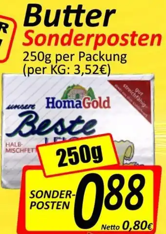 Wurstico Butter Sonderposten 250g Angebot