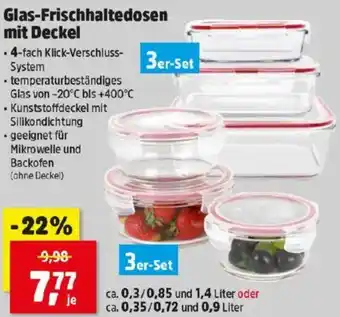 Thomas Philipps Glas-Frischhaltedosen mit Deckel Angebot
