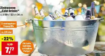 Thomas Philipps Zinkwanne ,,Cold Drinks Angebot