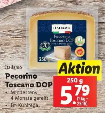 Lidl Pecorino Toscano DOP Angebot
