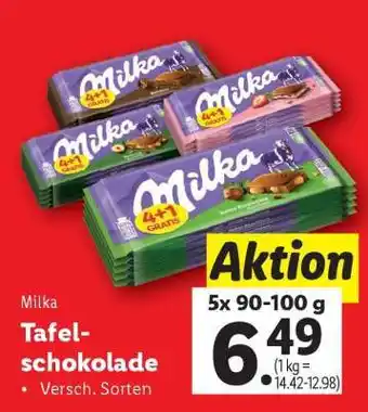Lidl Milka Tafelschokolade Angebot
