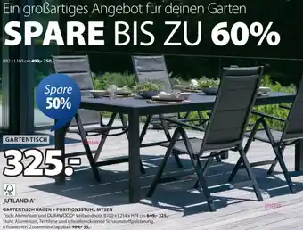 JYSK Gartentisch hagen + positionsstuhl mysen Angebot