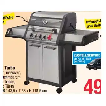 Maximarkt Gasgriller Monroe Pro 3 SIK Turbo Maximarkt Angebot