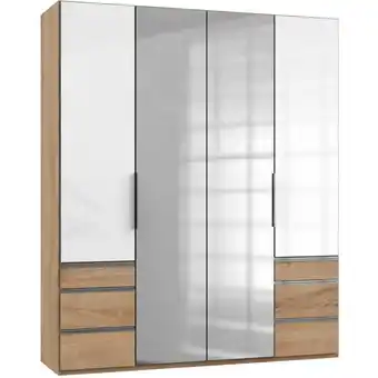XXXLutz Drehtürenschrank in Weiß, Eichefarben Angebot