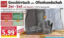 Norma Geschirrtuch oder Ofenhandschuh Angebot