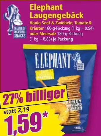 Norma Elephant Laugengebäck Angebot
