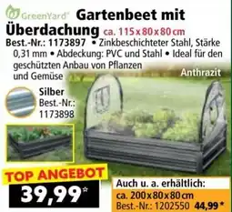Norma Gartenbeet mit Überdachung Angebot