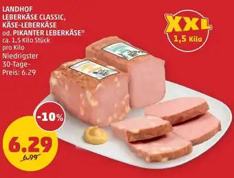 PENNY Leberkäse classic, käse-leberkäse od. pikanter leberkäse Angebot
