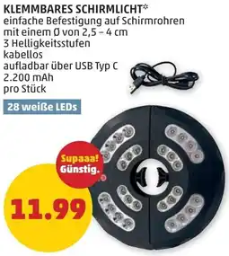 PENNY Klemmbares schirmlicht Angebot