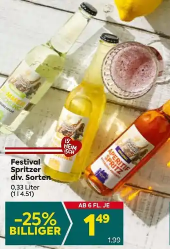 Billa Festival Spritzer Angebot