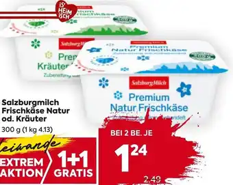 Billa Salzburgmilch Frischkäse Natur od. Kräuter Angebot