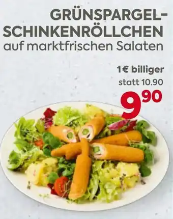 Billa Grünspargel- schinkenröllchen Angebot