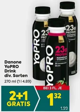 Billa YOPRO Drink Angebot