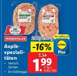 Lidl Aspik- speziali- täten Angebot