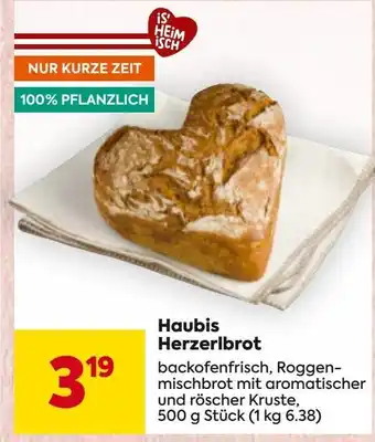 Billa Haubis herzerlbrot Angebot