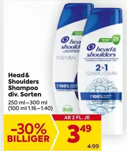 Billa Head & shoulders shampoo div. sorten Angebot