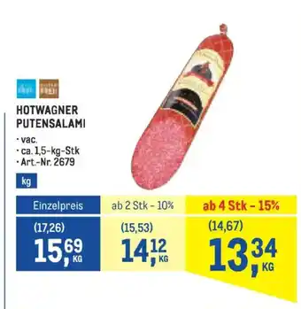 Metro Hotwagner putensalami Angebot