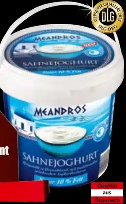 Norma Meandros Sahnejoghurt Angebot