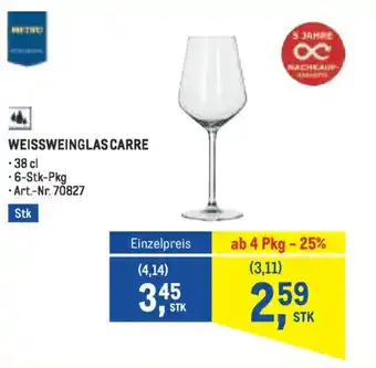 Metro Weissweinglas carre Angebot