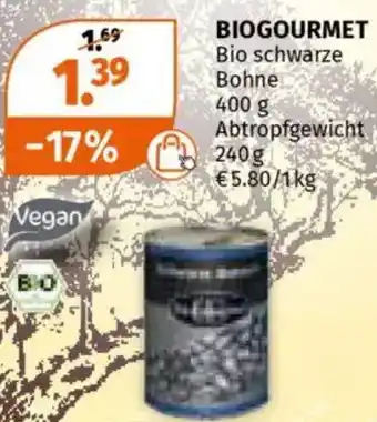 Müller Bio schwarze Bohne Abtropfgewicht Angebot