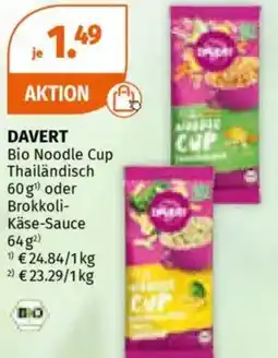 Müller Bio Noodle Cup Thailändisch oder Brokkoli- Käse-Sauce Angebot