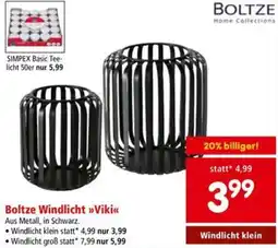 Interspar Boltze Windlicht >>Viki Angebot