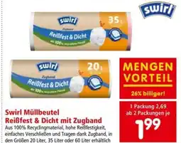 Interspar Swirl müllbeutel reißfest & dicht mit zugband Angebot