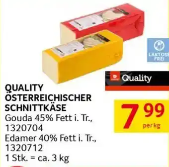 Transgourmet Österreichischer schnittkäse Angebot