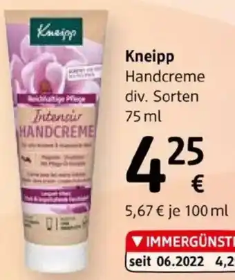 dm Kneipp handcreme Angebot