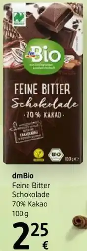 dm Dmbio feine bitter schokolade Angebot