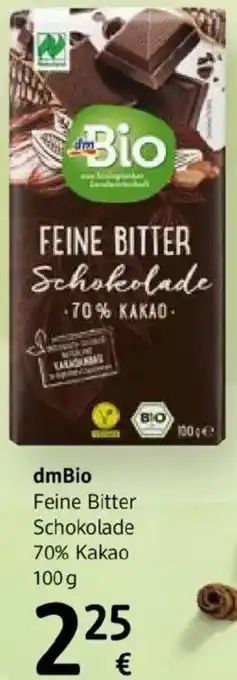 dm Dmbio feine bitter schokolade Angebot