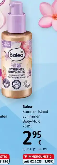 dm Summer Island Schimmer Body-Fluid Angebot