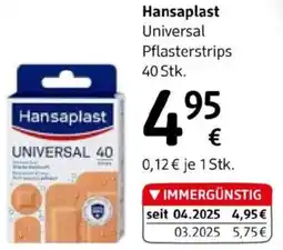 dm Hansaplast Universal Pflasterstrips Angebot