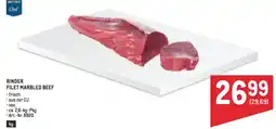 Metro Rinder filet marbled beef Angebot