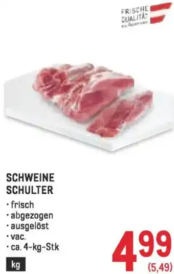 Metro Schweine schulter Angebot